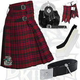 Battle Of Kilts Men’s Tartan Kilt Outfit – 7-Piece Scottish Set with Premium Accessories
